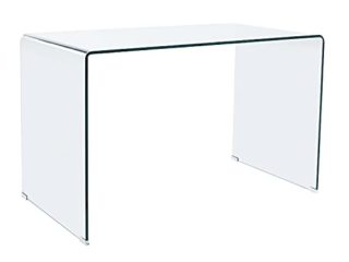 Note, Mesa de Estudio, Mesa Oficina o Escritorio, Acabado en Cristal Templado, Medidas: 120 cm (Largo) x 70 cm (Ancho) x 74 cm (Alto)