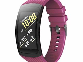 NotoCity Correa para Samsung Gear Fit 2 / Gear Fit 2 Pro Silicona Pulsera de Repuesto (S, Fucsia)
