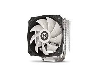 NOX HUMMER H-212 - NXHUMMERH212 - Ventilador CPU 120 mm, PWM, Compatible con Intel&AMD, Base de aluminio, compacto, Diseño cónico, negro