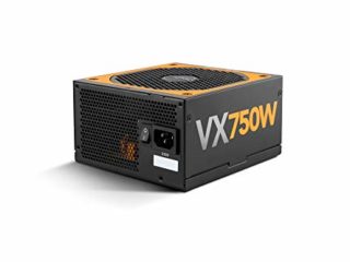 Nox Urano VX 750W -NXURVX750BZ- Fuente de alimentación 750W, certificado 80 PLUS Bronze, ventilador 140mm con control PMW, cables planos extralargos, color negro