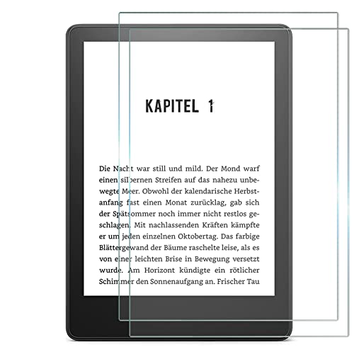 NUCNOK [2 Piezas Protector Pantalla para Kindle Paperwhite 2021,[9H Dureza] Vidrio Cristal Templado para Kindle Paperwhite 2021