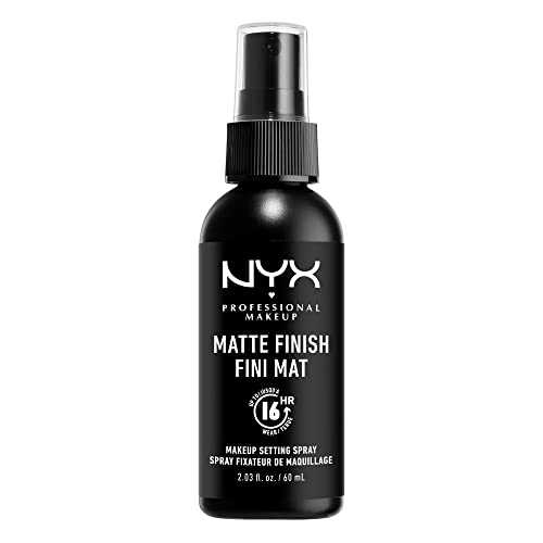 NYX Professional Makeup Spray fijador Makeup Setting Spray, Larga duración, Ligero, Fórmula vegana, Acabado Matte, 60 ml