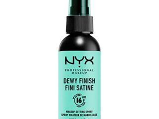 NYX Professional Makeup Spray fijador Makeup Setting Spray, Larga duración, Ligero, Fórmula vegana, Acabado Dewy (hidratado), 60 ml