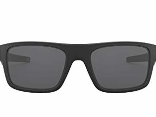 Oakley Drop Point Gafas de Sol, Hombre, Negro (Matte Black/Grey), 61