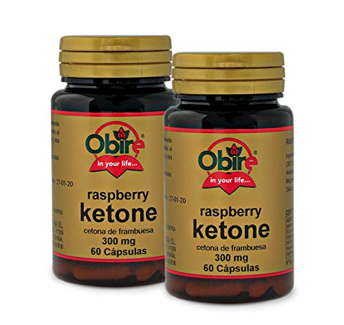 Obire Ketonas de frambuesa 300 mg. - 60 cápsulas, Pack 2 unidades