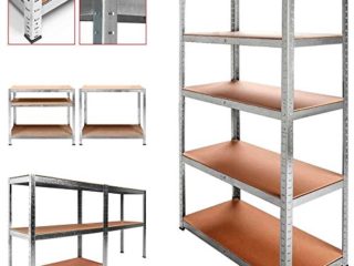 OcioDual Estanteria Metalica Galvanizada 875kg 5 Baldas 180 x 90 x 40cm Ideal Garaje