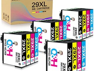 OFFICE HELPER Compatible para Epson 29XL Cartucho de Tinta Reemplazo Epson 29 XL Expression Home XP-235 XP-245 XP-247 XP-255 XP-342 XP-332 XP-335 XP-345 XP-355 XP-352 XP-432 XP-435 XP-442(16 Paquete)