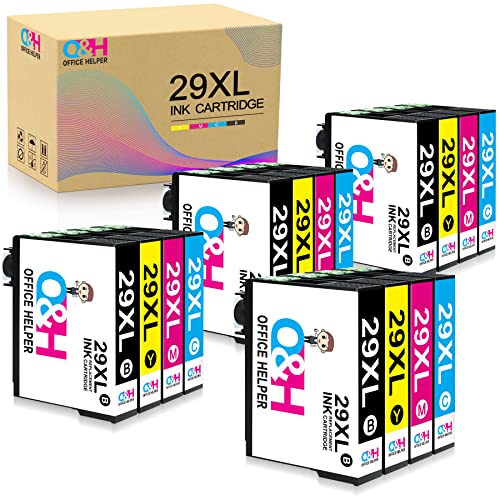 OFFICE HELPER Compatible para Epson 29XL Cartucho de Tinta Reemplazo Epson 29 XL Expression Home XP-235 XP-245 XP-247 XP-255 XP-342 XP-332 XP-335 XP-345 XP-355 XP-352 XP-432 XP-435 XP-442(16 Paquete)