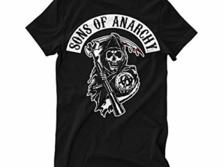 Officially Licensed Merchandise SOA Backpatch T-Shirt (Black), X-Large