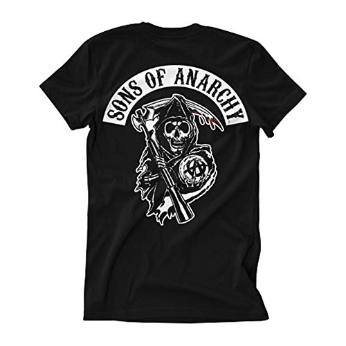 Officially Licensed Merchandise SOA Backpatch T-Shirt (Black), X-Large