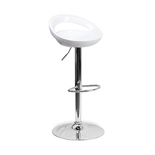 Ofiprix Taburete Mirko Taburete Bar Taburete Cocina Poliuretano Rígido Color Blanco