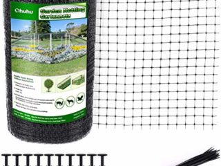 Ohuhu Malla Anti Animales 2x30 Metros. Ideal para jardín, Material Resistente y Reutilizable para Proteger Frutas, Vegetales, árboles de Plantas, del Ataque de pájaros y Otros Animales