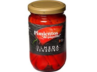 OLMEDA ORÍGENES - Pimientos de Piquillo (Navarra) - Tarro cristal 14/16 unidades (290 g)