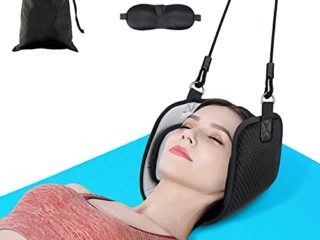 Omasi Hamaca para Cuello, Cuello Hamaca Masaje Tracción Cervical Portátil Masajeador Portátil Relajación de Cuello y Alivio del Dolor para Hombre y Mujer