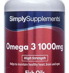Omega 3 1000mg - ¡Bote para 4 meses! - 360 cápsulas - Con un alto contenido de DHA y EPA - SimplySupplements