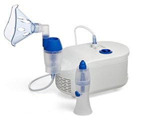 Omron - Nebulizador X102 con lavado nasal 2 en 1 (dispositivo de uso doméstico para el tratamiento de enfermedades respiratorias como el asma, para síntomas de tos y resfriados en niños y adultos)