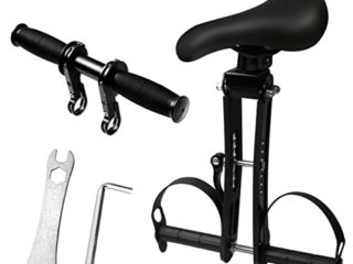 OMYAOIT Asiento de Bicicleta para Niños Ajustable con Manillar, Compatible con Todas Las Bicicletas de Montaña para Adultos, Sillines de Bicicleta para Niños de 2 a 5 Años, Aguanta hasta 48 lbs