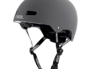 O'NEAL | Casco de Bicicleta de montaña | Enduro All-Mountain | Ventilación y refrigeración, Sistema de Ajuste de Talla, tecnología Zone Flex | Casco Dirt Lid ZF Bones | Adulto | Gris | Talla M/L