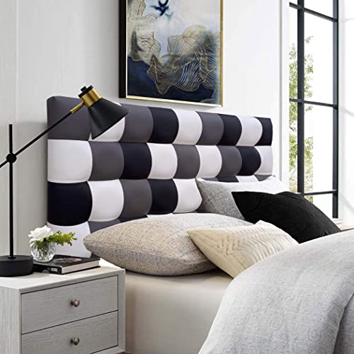 ONEK-DECCO Cabecero de Cama tapizado en Polipiel de Dormitorio Mod. Kansas Patchwork,Acolchado de Espuma Varias Medidas, Cama de niño, Juvenil y Matrimonio (135X70, Modelo 1)