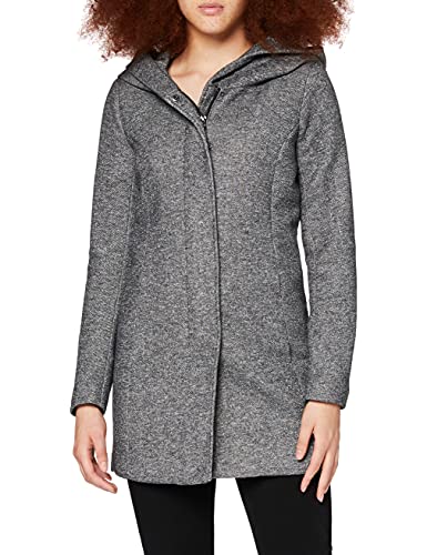 Only Sedona Light Coat Otw Noos Abrigo, Dark Grey, L para Mujer