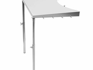 Onlyfire Mesa Auxiliar para Barbacoa, Mesa de Trabajo de Acero Inoxidable para Todas Las Parrillas Weber de 18", 22", 26"y Otras Parrillas de carbón de tamaño Similar