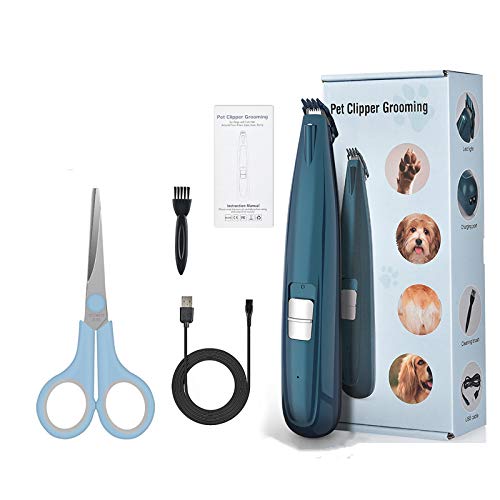 Opaltool Cortapelos para Perro y Gato, Bajo Ruido y Vibración, Máquina de Cortar Pelo Profesional de la Mascota para Pelo Alrededor de la Cara, Ojos, Orejas, Patas