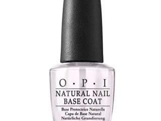 OPI Nail Polish, Capa Base Natural y Esmalte de Uñas Natural, Efecto Salón, Protección para las Uñas, Resultados Duraderos, Natural Base Coat, 15 ml