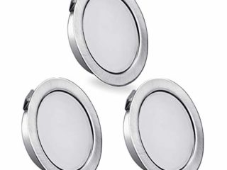 OPPER Juego de 3 Focos LED Empotrables para Muebles 230V, 3.5W LED IP44 G4 15 mm de Grosor Foco Empotrable Led Techo, 3000K Blanco Cálido Para la cocina, Los Armarios con Espejo del Baño