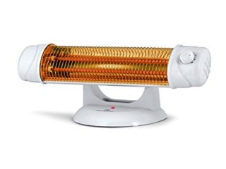 Orbegozo BP 5003 - Estufa de cuarzo, 2 niveles de potencia, sistema antivuelco, pantalla orientable, luz indicadora, control rotatorio, soporte amplio, 1200 W