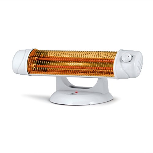 Orbegozo BP 5003 - Estufa de cuarzo, 2 niveles de potencia, sistema antivuelco, pantalla orientable, luz indicadora, control rotatorio, soporte amplio, 1200 W