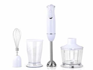 Orbegozo BT 2660 - Batidora de mano, incluye picadora, varilla para montar y vaso medidor, 800 W de potencia, 2 velocidades, brazo INOX