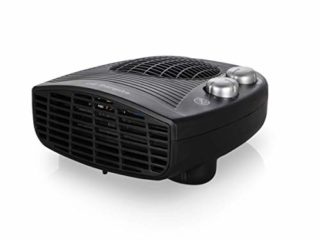 Orbegozo FH 5028 Calefactor eléctrico con termostato Ajustable, 2000 W de Potencia, 2 Posiciones de Calor y función Ventilador, Negro