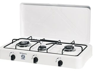 Orbegozo FO 3450 - Hornillo a gas, butano o propano, encendido piezoeléctrico, tres quemadores, uso exterior, 750 - 1800 W