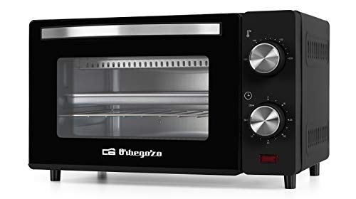 Orbegozo HO 980 - Horno eléctrico de sobremesa, 10 litros de capacidad, calor superior/inferior, temporizador, termostato regulable, 650 W