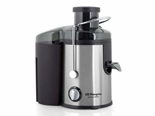 Orbegozo LI 5060 - Licuadora para verduras y frutas, acero inoxidable, boca ancha de 65 mm, sistema antigoteo, 600 W de potencia, Color Negro