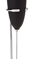 Orbegozo MN 3800 - Espumador de leche, carcasa de tacto suave, incluye soporte, funciona a pilas, apta para salsas, batidos o claras de huevo, Color Negro