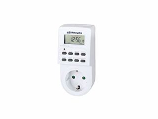 Orbegozo PG 20 - Programador eléctrico digital con pantalla LCD, temporizador de funcionamiento programable, Blanco