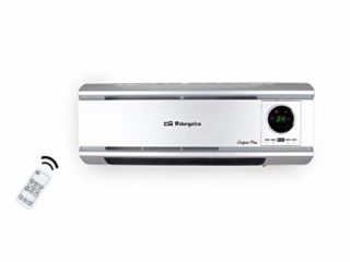 Orbegozo SP 6500 Calefactor de Pared, 2000 W, Mando a Distancia, programación Diaria y semanal, protección contra sobrecalentamiento, Panel LED, Plástico, cerámico, Plateado