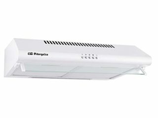 Orbegozo ST 07160 D BL - Campana extractora standard 60 cm, 3 niveles de potencia, 2 filtros de aluminio desmontables, extracción 195,3 m3/h, iluminación LED