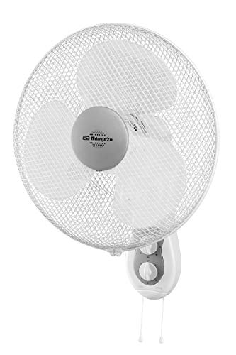 Orbegozo WF 0139 - Ventilador de pared, oscilante, 3 velocidades, temporizador, cabezal inclinable, aspas 40 cm, 40 W, blanco