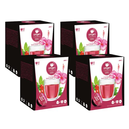 Origen & Sensations - Cápsulas Dolce Gusto FRUTOS DEL BOSQUE | 64 Cápsulas para Dolce Gusto Compatibles | Cápsulas Compatibles Dolce Gusto FOREST FRUIT