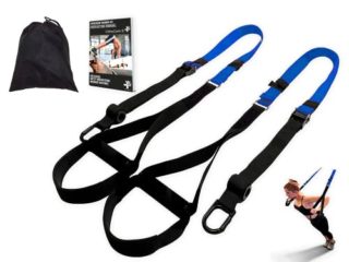 Ortho Care S Fitness - Entrenamiento en Suspension/Funcional con Cuerdas. Kit Multifuncion Gimnasia - Fortalecimiento, Resistencia y Tonificacion Muscular. con Anclaje para Puerta.…
