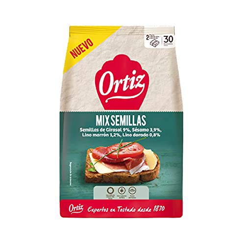 Ortiz Pan Tostado con Mix de Semillas, 288g