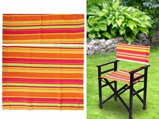 Oumefar Funda Duradera para Silla lienzos 2 Piezas Lona de Repuesto para Silla de Director Tela de Repuesto para Asiento