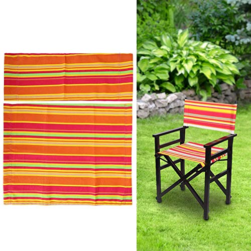 Oumefar Funda Duradera para Silla lienzos 2 Piezas Lona de Repuesto para Silla de Director Tela de Repuesto para Asiento