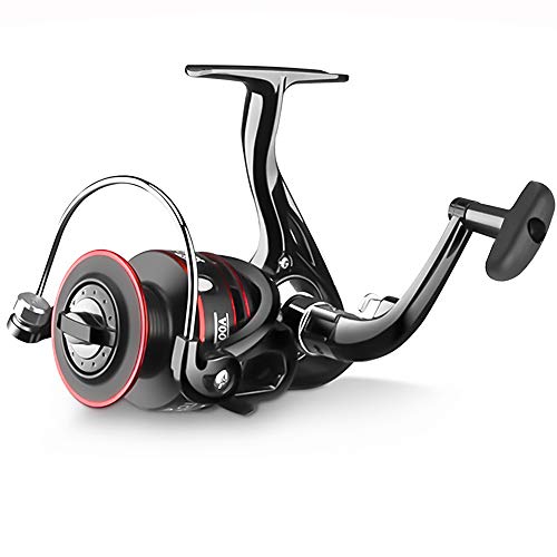 Outinhao Carretes de Pesca Spinning, Carrete de Pesca, 12BB Spinning Carrete de Pesca de Mar Agua Salada, Modelo QE2000 / QE3000 / QE4000 / QE5000 / QE6000 (QE2000)