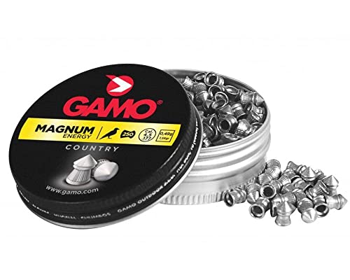 Outletdelocio. 4 latas de 250 perdigones Gamo Magnum de Copa-Punta 4,5mm. 4-36579/23054