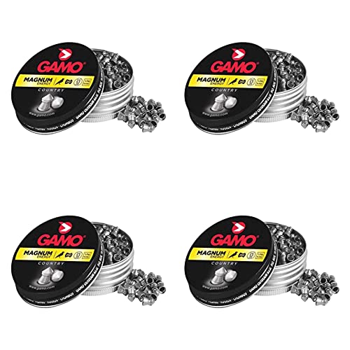 Outletdelocio. 4 latas de 250 perdigones Gamo Magnum de Copa-Punta 5,5mm. Modelo 320225