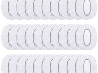 Outus 100 Piezas Protector de Oreja Desechable Transparente Impermeable Cubierta de Oído para Tinte de Pelo, Ducha, Baño