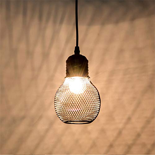 OuXean Lámpara Colgante Pequeña, Accesorios de Iluminación Colgantes Negros, Lámpara E27 para Cocina, Sala de Estar, Espejo, Porche Delantero, Pasillo, Sin Bombilla